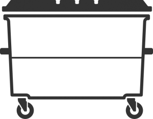 XL Wheelie Bin 1100ltr